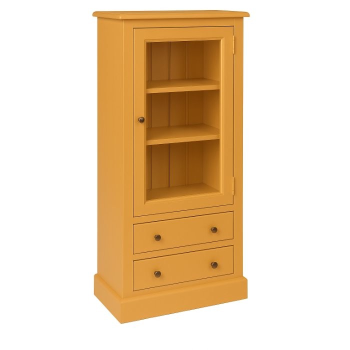Petite vitrine, 1 porte et 2 tiroirs Rosiris D606, vue officielle du fabricant 5. Autres articles et accessoires vendus séparément.