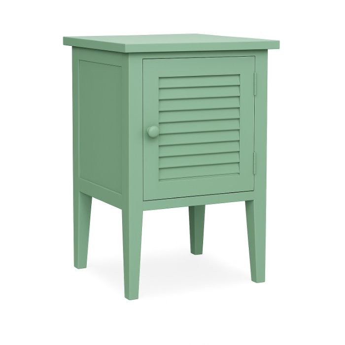 Chevet Lucien Persienne D627, 45 × 35 × 70 cm, vue officielle 2. Autres meubles et décoration vendus séparément.