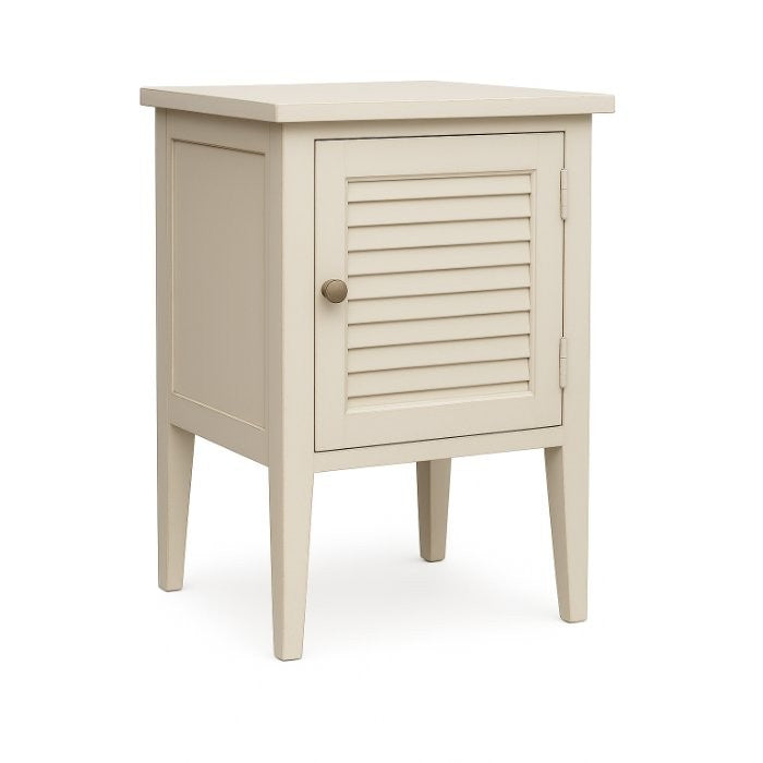 Chevet Lucien Persienne D627, 45 × 35 × 70 cm, vue officielle 4. Autres meubles et décoration vendus séparément.