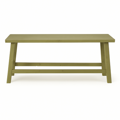 Banc Monastère D810, format 100 × 30 × 44 cm, vue officielle 4. Autres meubles et décoration vendus séparément.