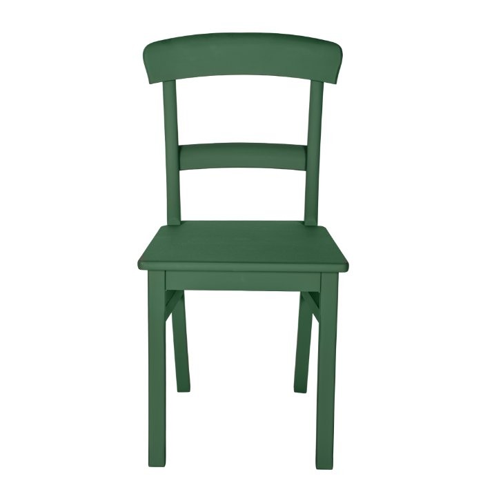 Chaise en hêtre D468, 47 × 50 × 88 cm, vue officielle 1. Autres meubles et décoration vendus séparément.