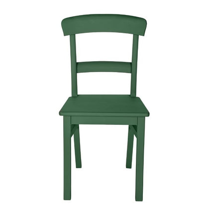 Chaise en hêtre D468, 47 × 50 × 88 cm, vue officielle 1. Autres meubles et décoration vendus séparément.