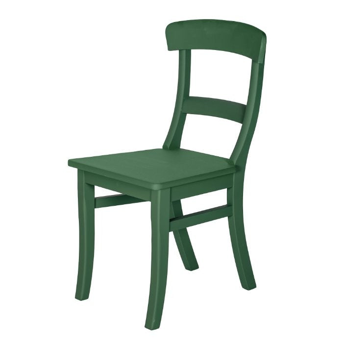 Chaise en hêtre D468, 47 × 50 × 88 cm, vue officielle 2. Autres meubles et décoration vendus séparément.