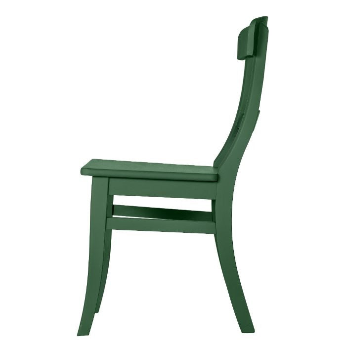 Chaise en hêtre D468, 47 × 50 × 88 cm, vue officielle 3. Autres meubles et décoration vendus séparément.