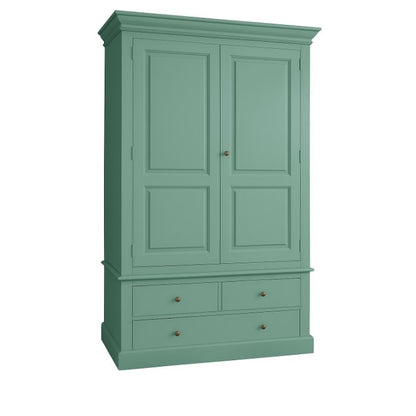Armoire Solange, 2 portes et 3 tiroirs D045, 120 × 59 × 200 cm, vue officielle 3. Autres meubles et décoration vendus séparément.
