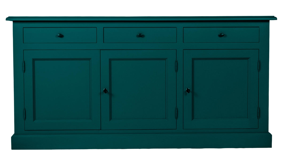 Enfilade Luberon, 3 portes et 3 tiroirs D088INF, 181 × 48 × 91 cm, vue officielle 1. Autres meubles et décoration vendus séparément.