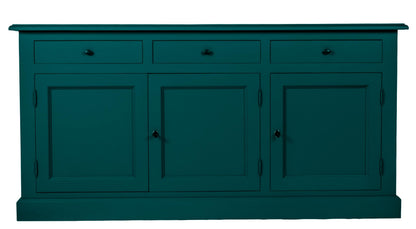 Enfilade Luberon, 3 portes et 3 tiroirs D088INF, 181 × 48 × 91 cm, vue officielle 1. Autres meubles et décoration vendus séparément.