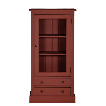 Petite vitrine, 1 porte et 2 tiroirs Rosiris D606, vue officielle du fabricant 1. Autres articles et accessoires vendus séparément.