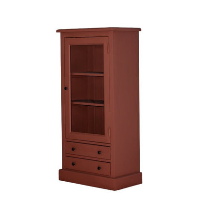 Petite vitrine, 1 porte et 2 tiroirs Rosiris D606, vue officielle du fabricant 2. Autres articles et accessoires vendus séparément.