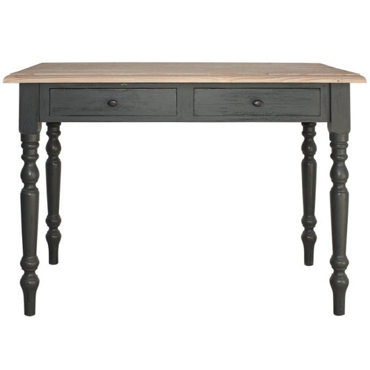 Bureau Léon, 2 tiroirs D048, 108 × 60 × 80 cm, vue officielle 1. Autres meubles et décoration vendus séparément.