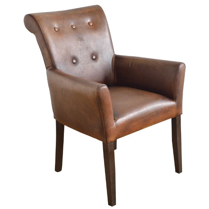 Fauteuil Cambridge à boutons DT02, vue officielle 1. Siège vendu à l’unité.