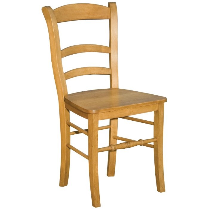 Chaise en hêtre D441, 46 × 52 × 91 cm, vue officielle 1. Autres meubles et décoration vendus séparément.