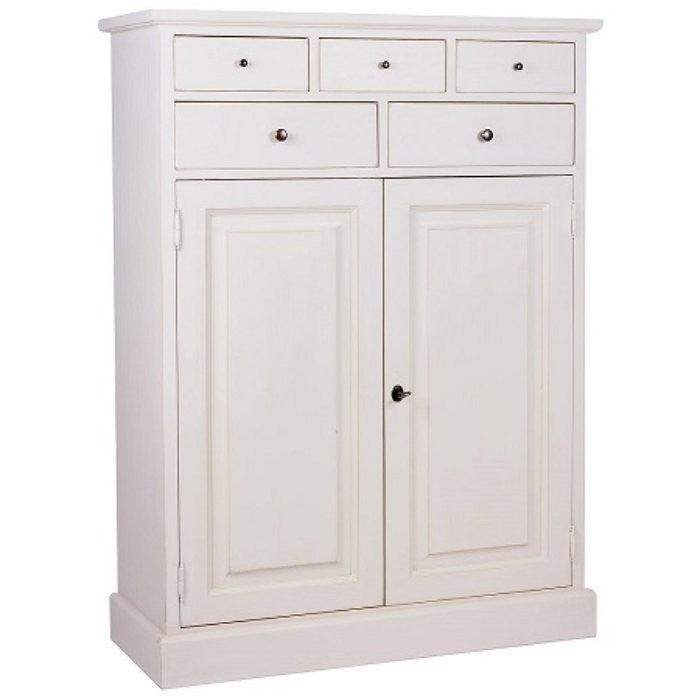 Meuble de rangement, 2 portes et 5 tiroirs Rosiris D605, vue officielle du fabricant 1. Autres articles et accessoires vendus séparément.
