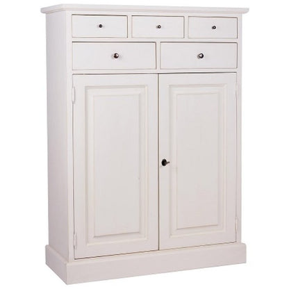 Meuble de rangement, 2 portes et 5 tiroirs Rosiris D605, vue officielle du fabricant 1. Autres articles et accessoires vendus séparément.