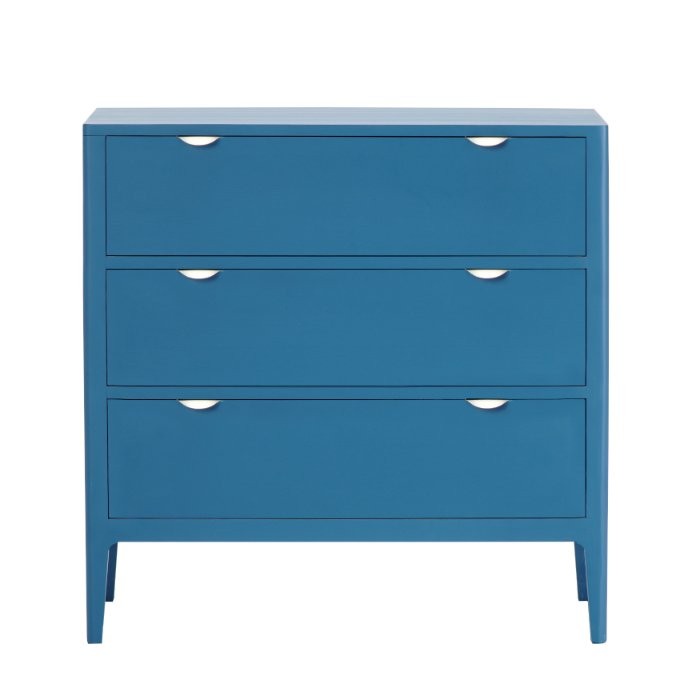 Commode Ernest, 3 tiroirs D920, 90 × 45 × 90 cm, vue officielle 1. Autres meubles et décoration vendus séparément.