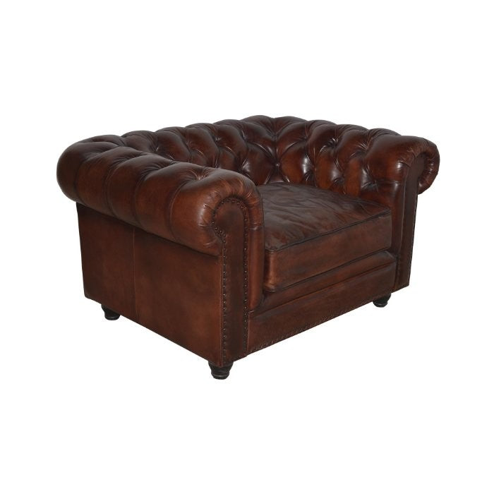 Fauteuil Chesterfield DT31, vue officielle 1. Siège vendu à l’unité.