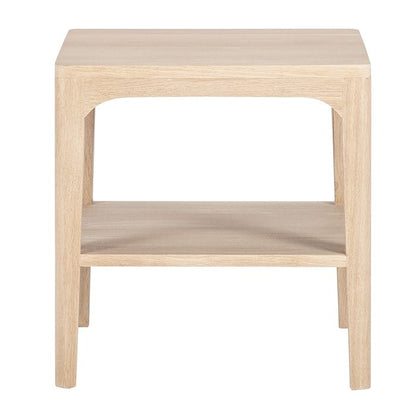 Bout de canapé Ernest avec étagère D943C, 48 × 48 × 50 cm, vue fabricant 2. Autres meubles et décoration vendus séparément.