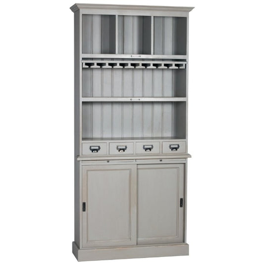 Arrière de bar Balthazar D410, 100 × 34 × 210 cm, vue officielle 1. Autres meubles et décoration vendus séparément.