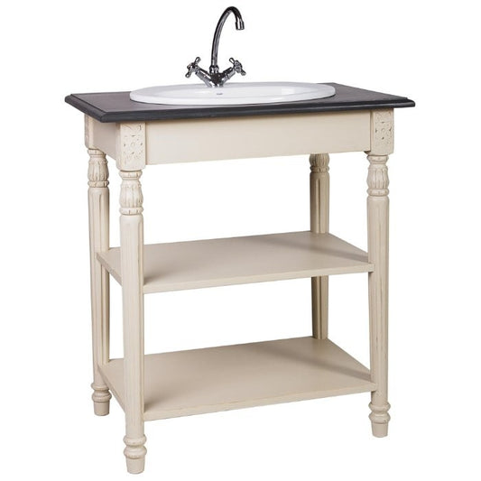 Meuble de salle de bain, 1 vasque, sans robinet D560, 82 × 52 × 90 cm, vue officielle 1. Autres meubles et décoration vendus séparément.