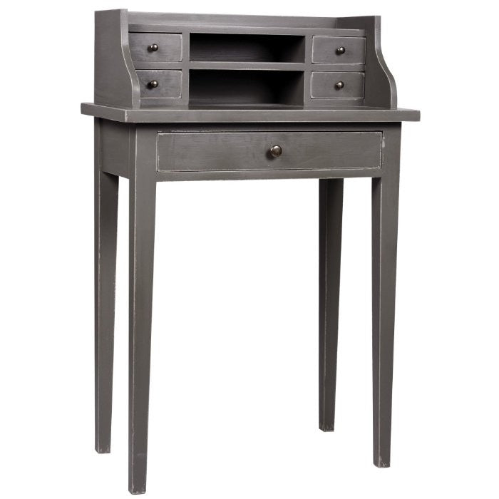 Petit secrétaire, 5 tiroirs D608, 65 × 35 × 98 cm, vue officielle 1. Autres meubles et décoration vendus séparément.