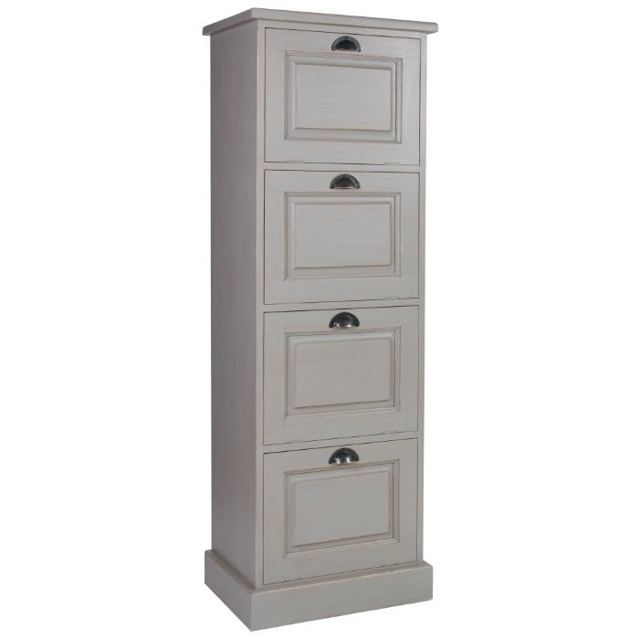 Meuble de rangement, 4 abattants D180, 53 × 40 × 162 cm, vue officielle 1. Autres meubles et décoration vendus séparément.