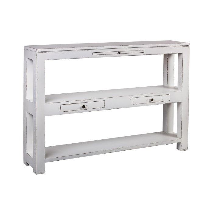 Console droite D567, 140 × 30 × 90 cm, vue officielle 1. Autres meubles et décoration vendus séparément.