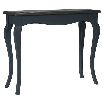 Console Éliane à pieds galbés D585, 90 × 30 × 79 cm, vue officielle 2. Autres meubles et décoration vendus séparément.