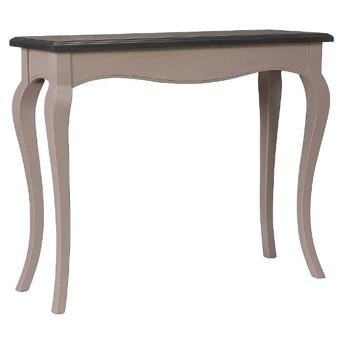 Console Éliane à pieds galbés D585, 90 × 30 × 79 cm, vue officielle 1. Autres meubles et décoration vendus séparément.