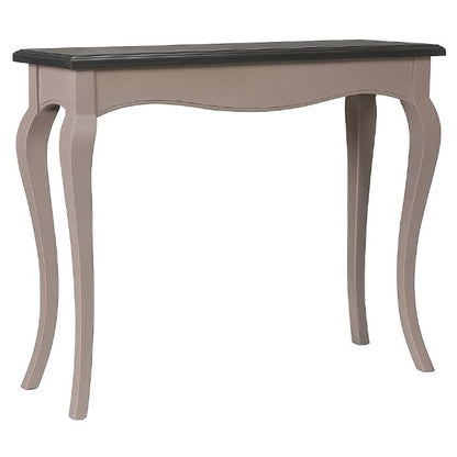 Console Éliane à pieds galbés D585, 90 × 30 × 79 cm, vue officielle 1. Autres meubles et décoration vendus séparément.