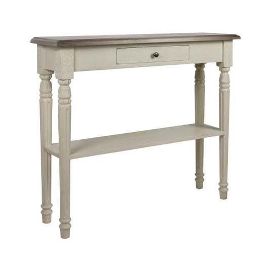 Console à tiroir D594, 100 × 30 × 85 cm, vue officielle 1. Autres meubles et décoration vendus séparément.