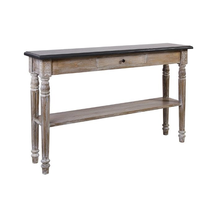 Console étroite D562, 130 × 30 × 85 cm, vue officielle 1. Autres meubles et décoration vendus séparément.