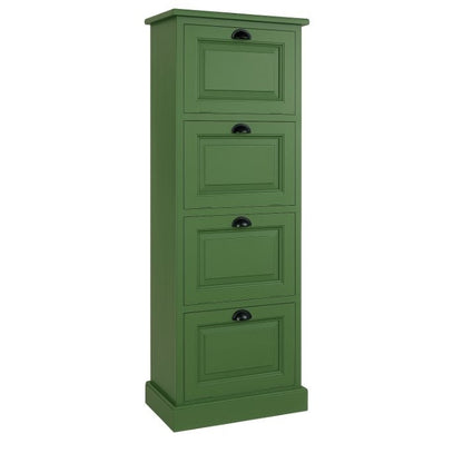 Meuble de rangement, 4 abattants D180, 53 × 40 × 162 cm, vue officielle 2. Autres meubles et décoration vendus séparément.