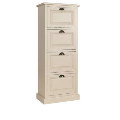 Meuble de rangement, 4 abattants D180, 53 × 40 × 162 cm, vue officielle 3. Autres meubles et décoration vendus séparément.