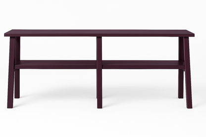 Grande console Anatole en pin recyclé D817, 180 × 30 × 70 cm, vue officielle 2. Autres meubles et décoration vendus séparément.