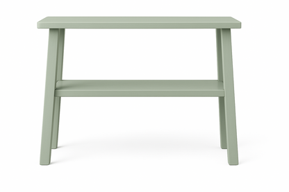 Console Anatole en pin recyclé D818, 100 × 30 × 85 cm, vue officielle 3. Autres meubles et décoration vendus séparément.