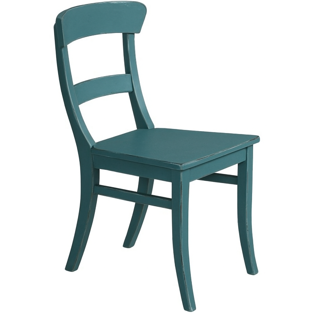 Chaise en hêtre D468, 47 × 50 × 88 cm, vue officielle 5. Autres meubles et décoration vendus séparément.