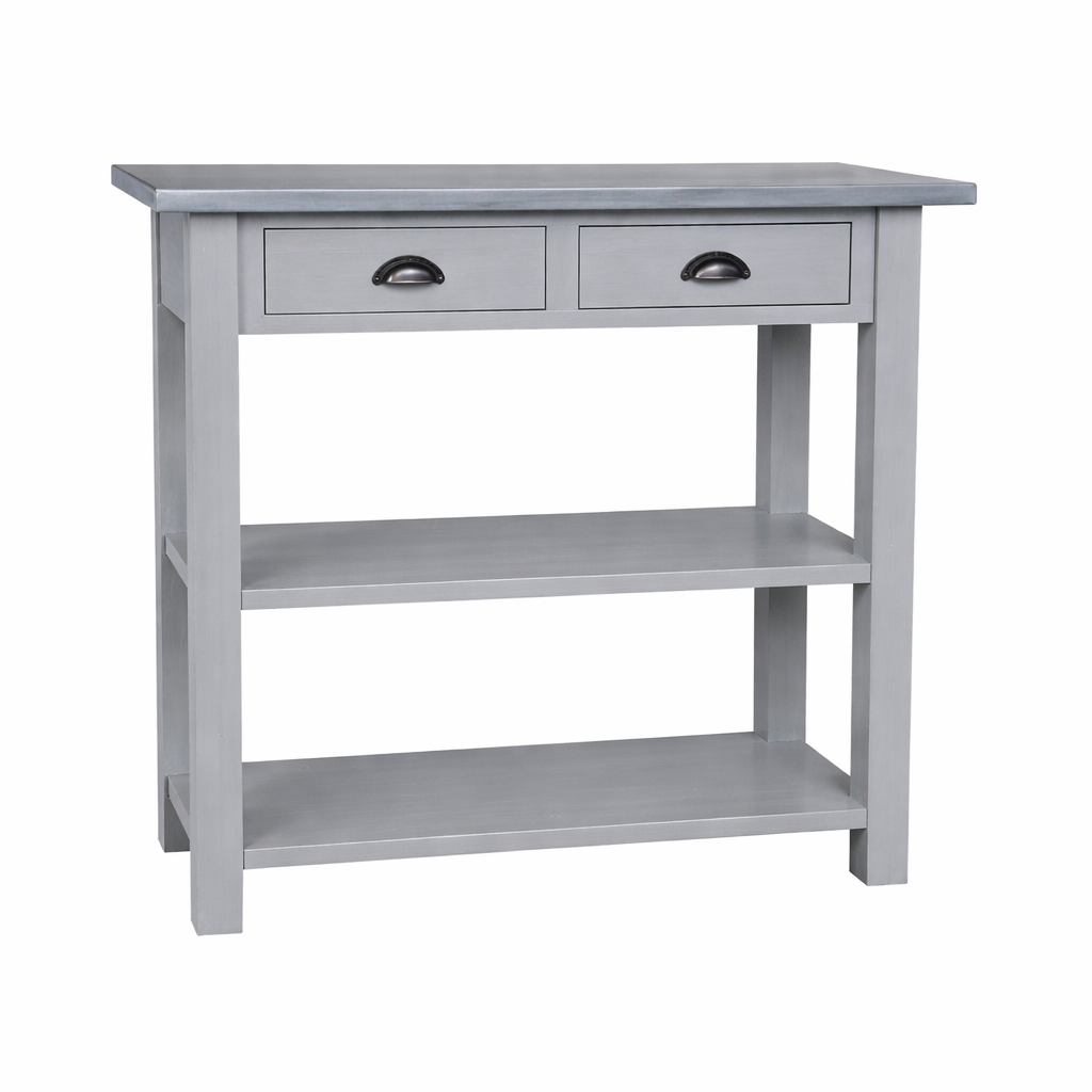 Console, 2 tiroirs D533, 100 × 38 × 90 cm, vue officielle 1. Autres meubles et décoration vendus séparément.