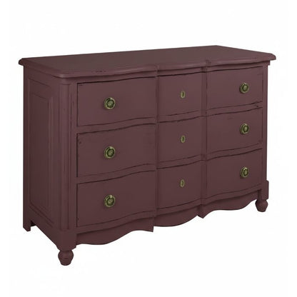 Commode Albane à façade arbalète D559, 130 × 59 × 90 cm, vue officielle 4. Autres meubles et décoration vendus séparément.