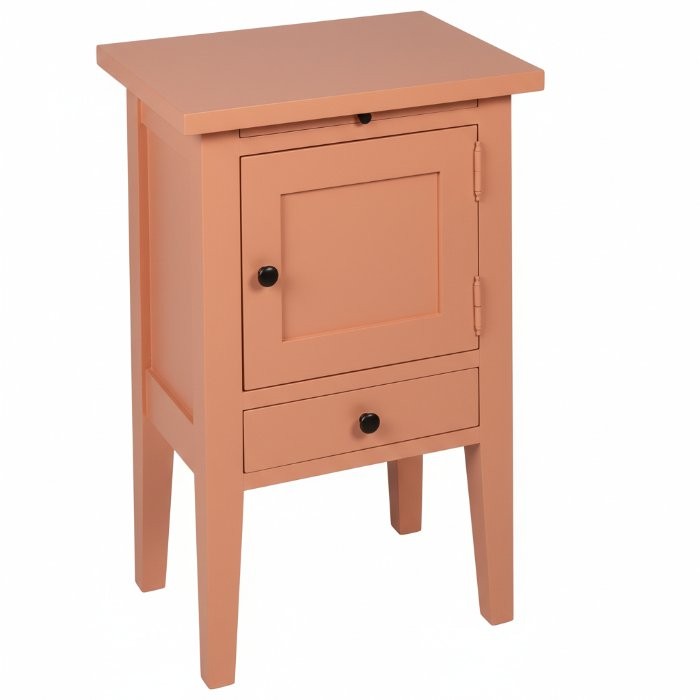 Chevet Octave D572, 45 × 35 × 70 cm, vue officielle 3. Autres meubles et décoration vendus séparément.
