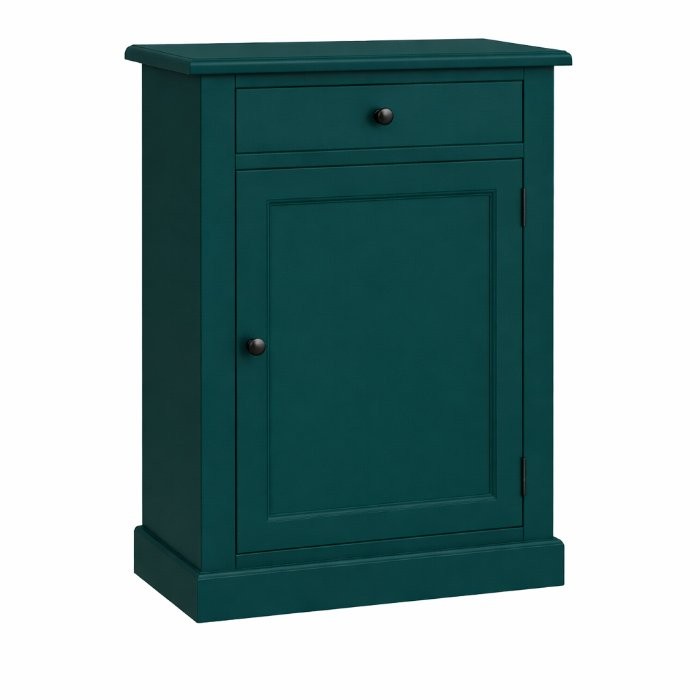 Meuble de rangement Confiture, 1 porte et 1 tiroir D537, 62 × 35 × 86 cm, vue officielle 2. Autres meubles et décoration vendus séparément.