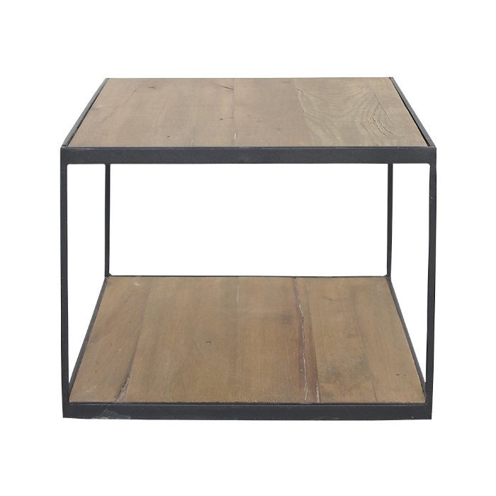 Bout de canapé New York en chêne D765C, 50 × 50 × 40 cm, vue fabricant 1. Autres meubles et décoration vendus séparément.