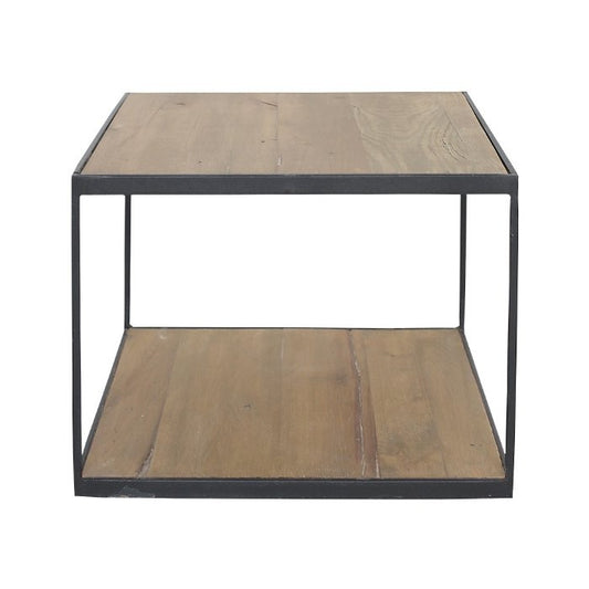 Bout de canapé New York en chêne D765C, 50 × 50 × 40 cm, vue fabricant 1. Autres meubles et décoration vendus séparément.