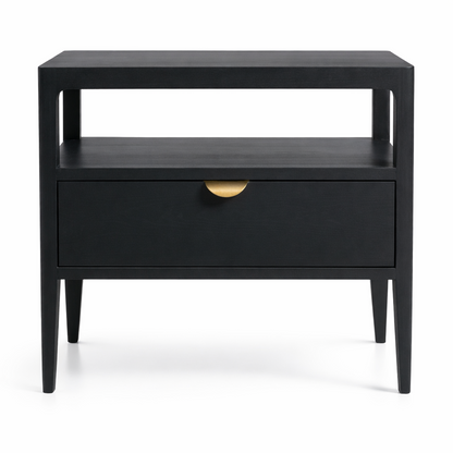 Chevet niche Ernest D885, 1 tiroir, 55 cm en pin, vue principale.