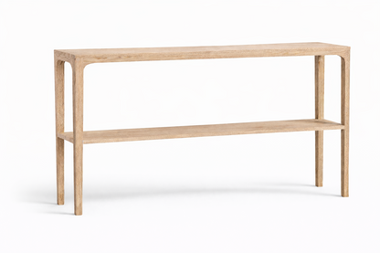 Console Ernest D941 avec étagère, 150 cm en pin, vue complémentaire 3.