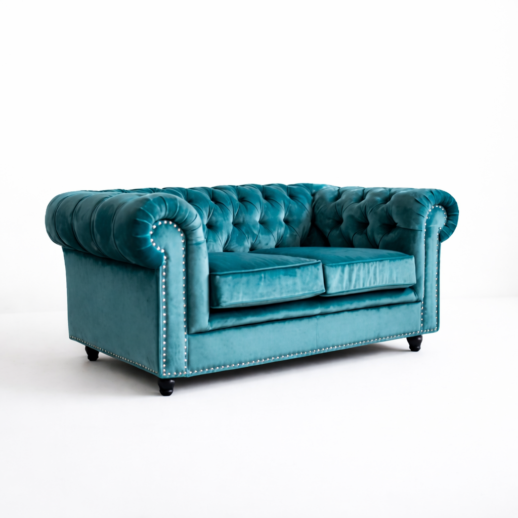 Canapé Chesterfield DT24/180, vue officielle 10. Autres meubles éventuellement présentés vendus séparément.