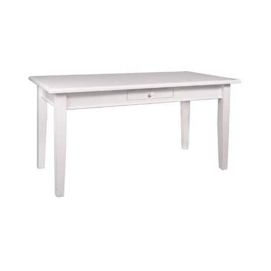 Table de ferme D062, format 100 × 100 × 78 cm, vue officielle 1. Autres meubles et décoration vendus séparément.
