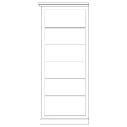 Bibus composable gauche D199G, 104 cm en pin, vue principale.