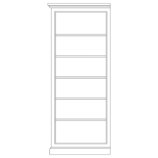 Bibus composable gauche D199G, 104 cm en pin, vue principale.