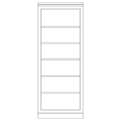 Bibus composable central D199M, 100 cm en pin, vue principale.