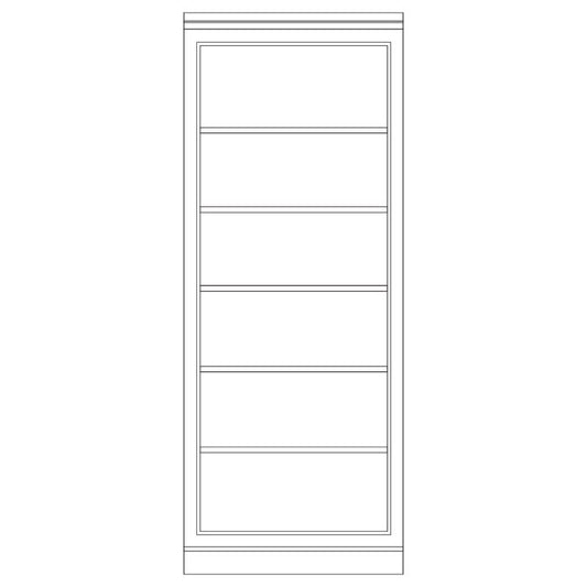 Bibus composable central D199M, 100 cm en pin, vue principale.